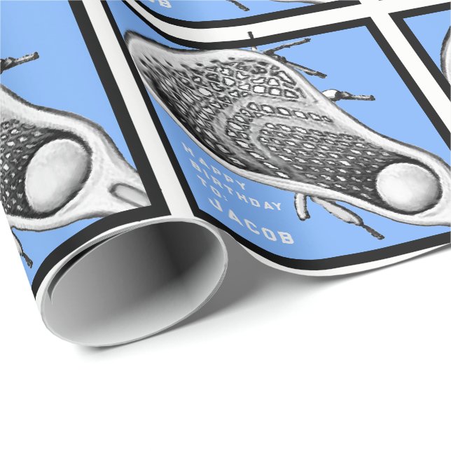 Papier Cadeau Cadeau d'anniversaire de crosse (Coin rond)