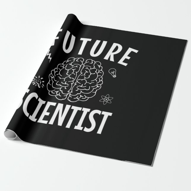 Papier Cadeau Cadeau d'anniversaire | Futur scientifique (Déroulé)