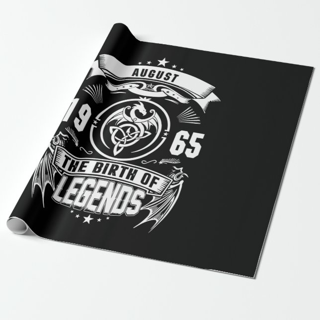 Papier Cadeau Cadeau d'août | 1965 La Naissance Des Légendes (Déroulé)