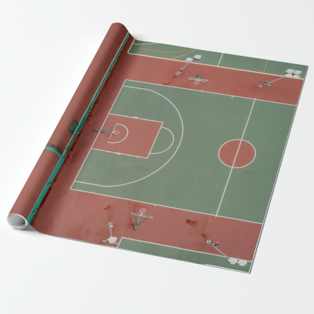 Papier Cadeau Cadeau de basket-ball cool (Déroulé)