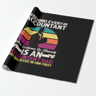 Papier Cadeau Cadeau de comptable Est un papa comptable