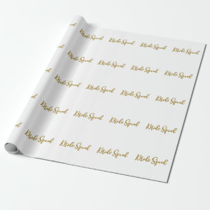 Papier Cadeau cadeau de demoiselle d'honneur avec texte simple m