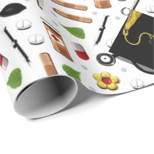 Papier Cadeau Cadeau de diplôme d'infirmière