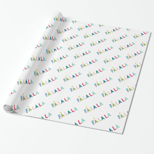 Papier Cadeau CADEAU DE FÊTE coloré amusant audacieux brillant f