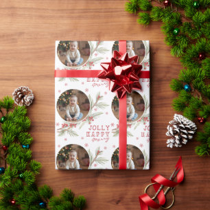 Papier Cadeau Cadeau de Fêtes Personnalisé avec Photo pour un No