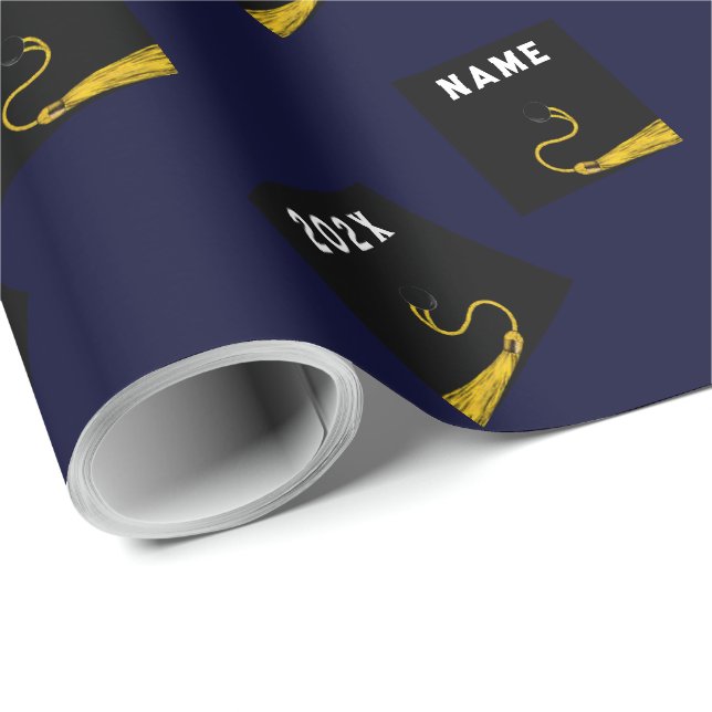 Papier Cadeau Cadeau de fin d'études créatif (Coin rond)
