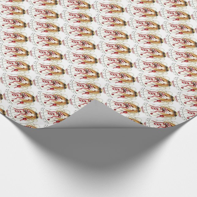 Papier Cadeau Cadeau de Noël / Anges (Coin)