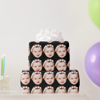 Papier Cadeau Cadeau de Noël avec photo personnalisée drôle de v
