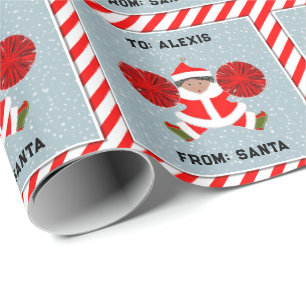 Papier Cadeau Cadeau de Noël créatif Pom-pom girl