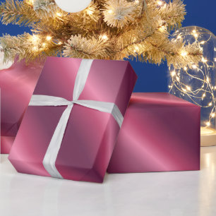 Papier Cadeau Cadeau de Noël d'anniversaire tendance Bordeaux