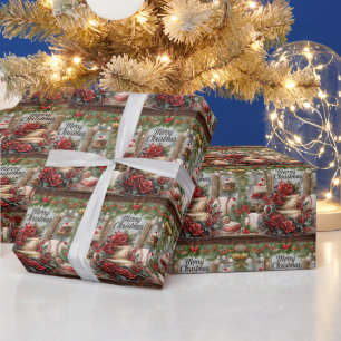 Papier Cadeau cadeau de Noël de baseball