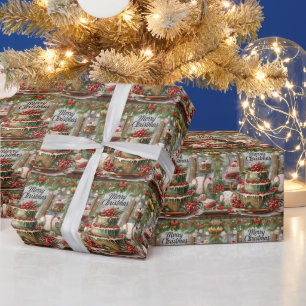 Papier Cadeau cadeau de Noël de baseball