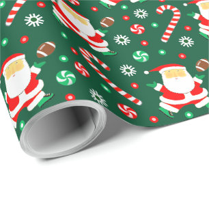 Papier Cadeau Cadeau de Noël de football