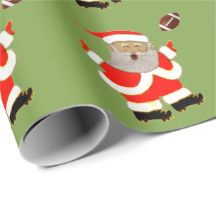 Papier Cadeau Cadeau de Noël de football