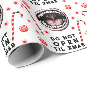 Papier Cadeau Cadeau de Noël du dentiste
