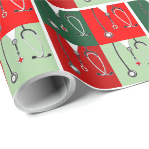 Papier Cadeau Cadeau de Noël du médecin