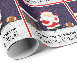 Papier Cadeau Cadeau de Noël Football