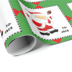 Papier Cadeau Cadeau de Noël Football