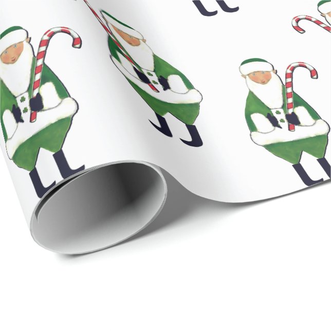 Papier Cadeau Cadeau de Noël irlandais (Coin rond)