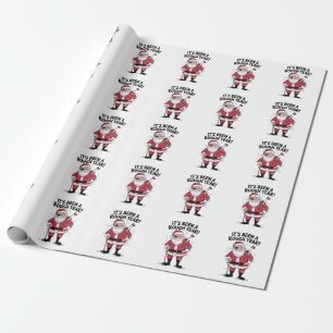 Papier Cadeau Cadeau De Noël Le Père Noël C'Est Une Année Rude