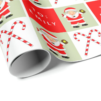 Papier Cadeau Cadeau de Noël pour filles softball