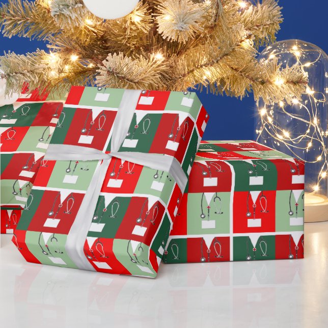 Papier Cadeau Cadeau de Noël pour infirmière (Vacances)