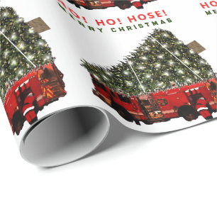 Papier Cadeau Cadeau de Noël pour pompier