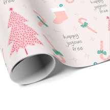 Cadeau de Noël Sobriété Rose Pastel