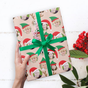 Papier Cadeau Cadeau de Noël sur mesure Six photos de vacances