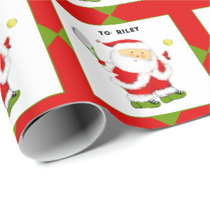 Papier Cadeau Cadeau de Noël Tennis
