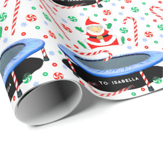 Papier Cadeau Cadeau de Noël Trampoline