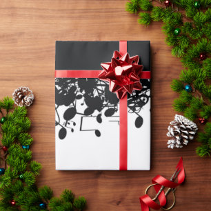 Papier Cadeau Cadeau de note musicale minimaliste