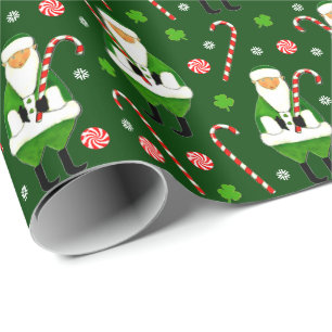 Papier Cadeau Cadeau de vacances de Noël irlandais