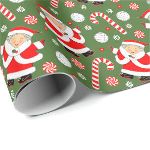 Papier Cadeau Cadeau de vacances de volley-ball pour filles