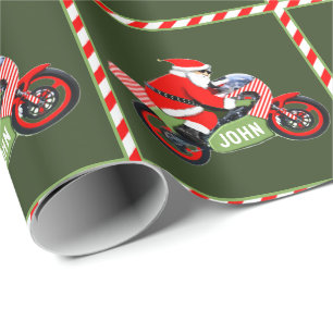 Papier Cadeau Cadeau de vacances personnalisé pour motocyclette