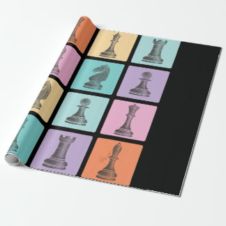 Papier Cadeau Cadeau d'échecs| J'Aime Vraiment Les Échecs