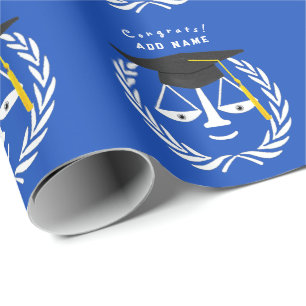Papier Cadeau Cadeau d'études de droit créatif