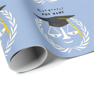 Papier Cadeau Cadeau d'études de droit créatif