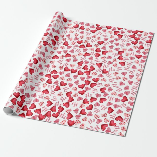 Papier Cadeau Cadeau drôle de la Saint-Valentin Joyeux (Déroulé)