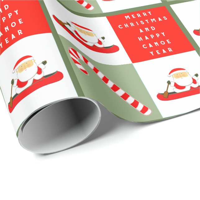 Papier Cadeau Cadeau drôle de Noël (Coin rond)