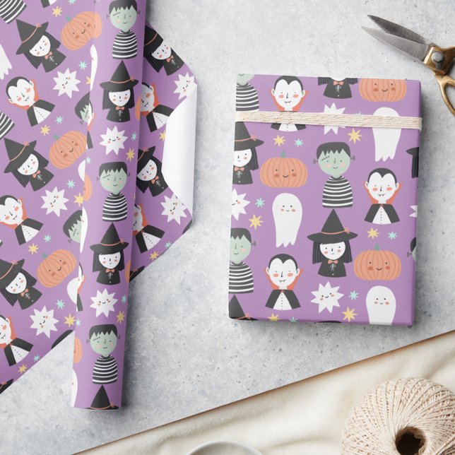 Papier Cadeau Cadeau Éffrayant d'Halloween (Créateur téléchargé)