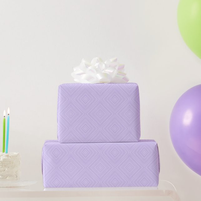 Papier Cadeau Cadeau géométrique Lilac Diamond (Cadeaux de fête)