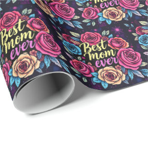 Papier Cadeau Cadeau Luxe Floral Collection populaire