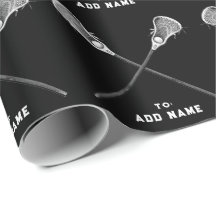 Cadeau noir de sports de crosse