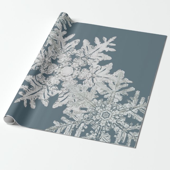 PAPIER CADEAU CADEAU PAPIER BENTLEY SNOWFLAKE (Déroulé)
