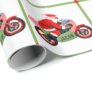 Papier Cadeau Cadeau personnalisé de motocross