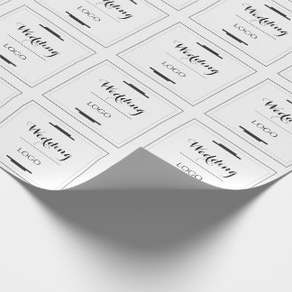 Papier Cadeau Cadeau Personnalisé Élégant de Mariage Moderne sur
