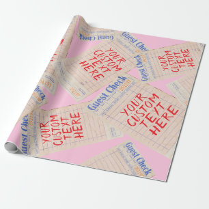 Papier Cadeau Cadeau personnalisé sur mesure de l'addition du cl