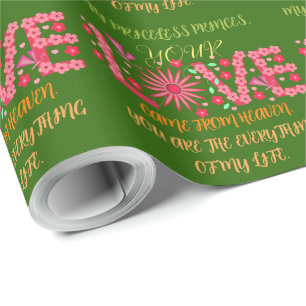 PAPIER CADEAU CADEAU POUR MAMAN, SOEUR, FILLE, AMIE, PETITE AMIE