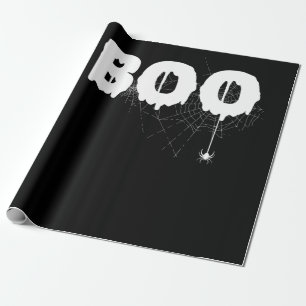 Papier Cadeau Cadeau Spider Halloween Funny Effrayant Petit Ar